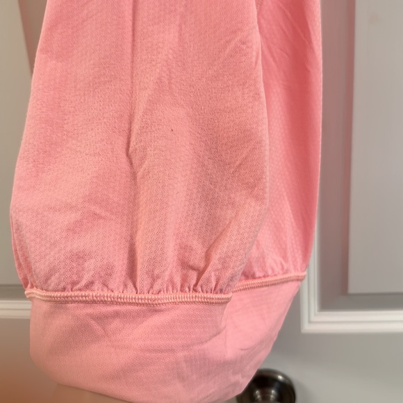 Lululemon loose fitting too with built in bra. Size 4. Peach/pink color - Picture 3 of 4